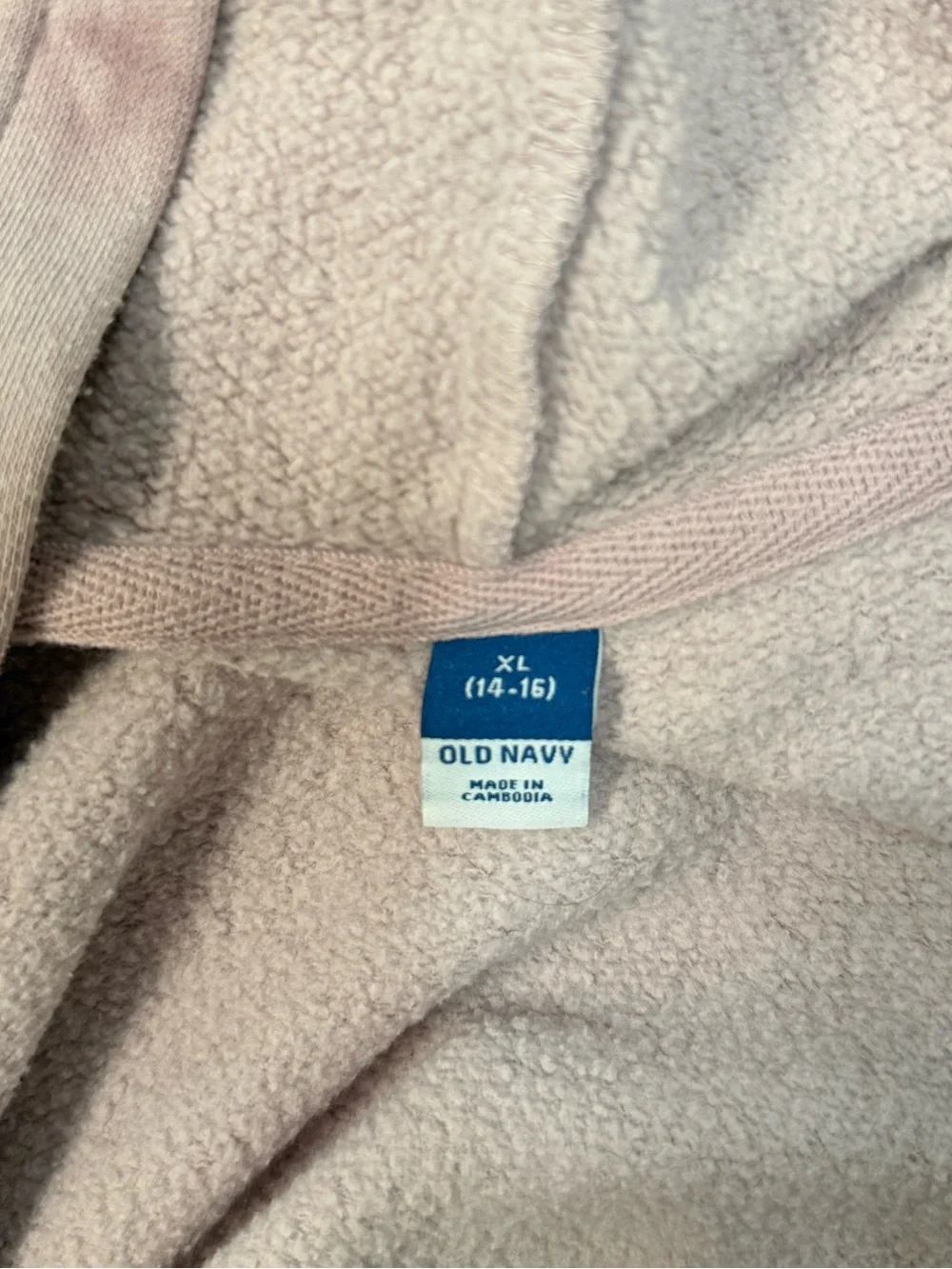3/$25 Old Navy Pink Tie-Dye Zip Hoodie for Kids Sz 14-16